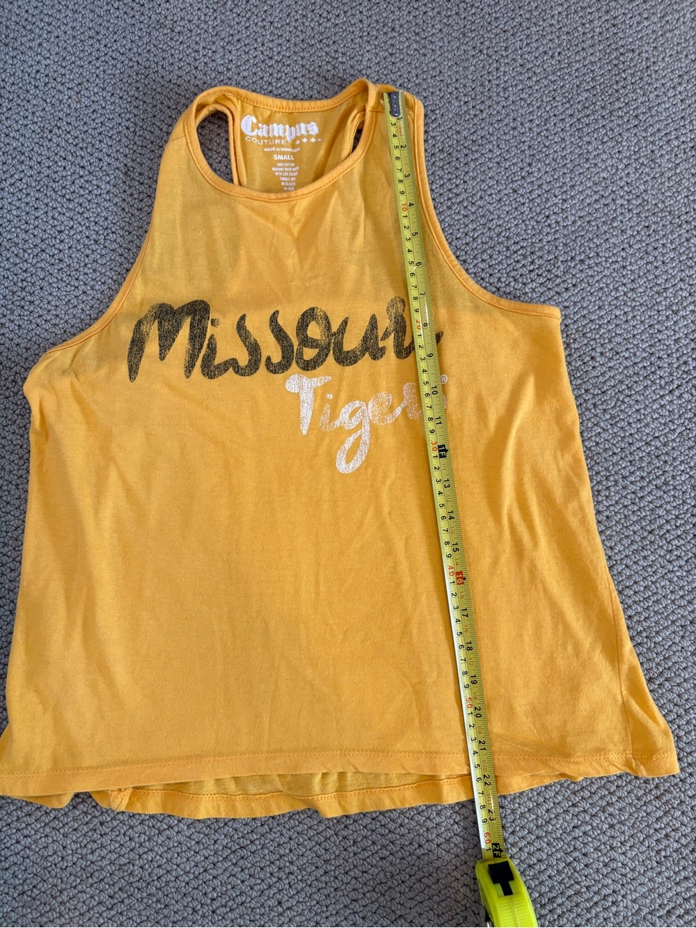 Campus Crush Women’s Yellow 'Missouri Tigers' Graphic Tank